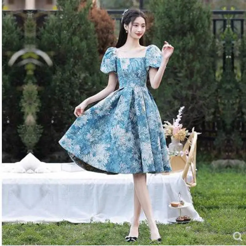 Vintage Square Collar Short Evening Dress Princess Puffy Sleeves A Line Vestido De Festa New Flowers Suknie Wieczorowe Plus Size
Vintage Square Collar Short Evening Dress Princess Puffy Sleeves A Line Vestido De Festa New Flowers Suknie Wieczorowe Plus Size
