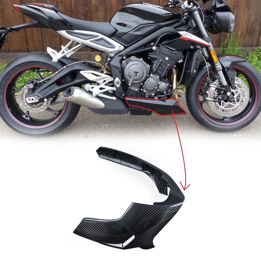 Для Triumph Street Triple 765 RS 2016-2021 3K Аксессуары для модификации мотоциклов из углеродного волокна обтекатель для живота с кронштейнами
Для Triumph Street Triple 765 RS 2016-2021 3K Аксессуары для модификации мотоциклов из углеродного волокна обтекатель для живота с кронштейнами
