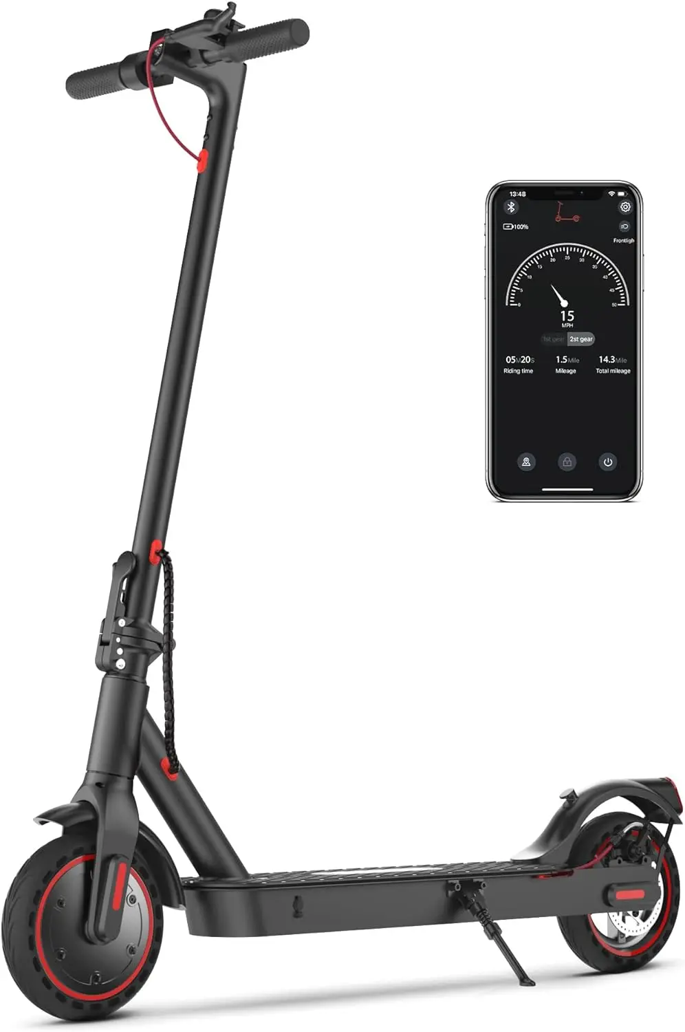 

iScooter Electric Scooter,25/22/18 Miles Range, 25/18.6/15.6 MPH Top Speed, 800W/500W/350W Foldable Commuting Electric