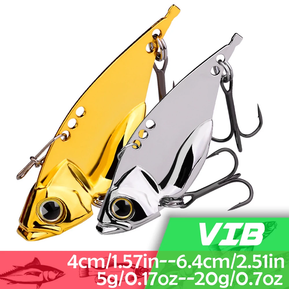 VIB Fishing Lure 6.4cm/2.51in 20g/0.7oz Vibration Baits Fishing Tackle Accessories with 2 Hooks for Freshwater Saltwater Fish
VIB Fishing Lure 6.4cm/2.51in 20g/0.7oz Vibration Baits Fishing Tackle Accessories with 2 Hooks for Freshwater Saltwater Fish