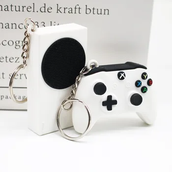 PS5 Xbox 시뮬레이션 드롭 글루 콘솔 PVC 게임 핸들 키 체인, 소년과 같은 펜던트 키 링, 간단한 조수 놀이 행잉 장식품 선물