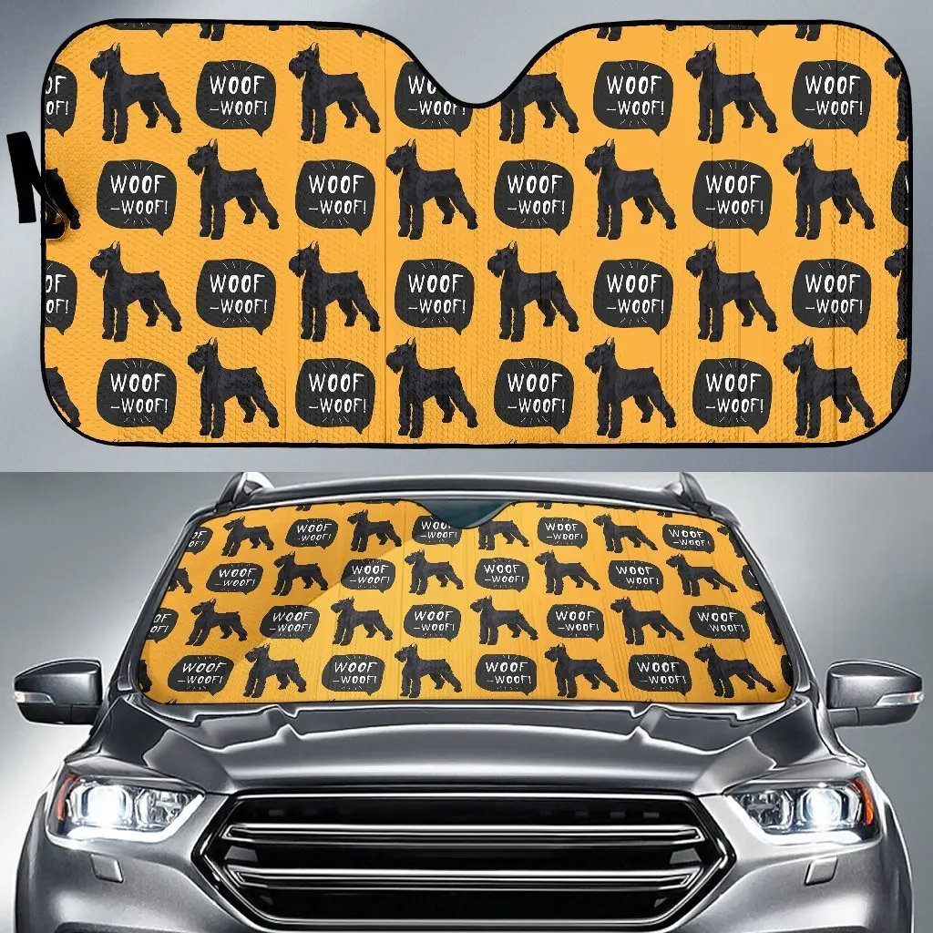 Woof Woof Schnauzer Dog Print Pattern Auto Sun Shade Car Windshield Window Cover Sunshade
Woof Woof Schnauzer Dog Print Pattern Auto Sun Shade Car Windshield Window Cover Sunshade