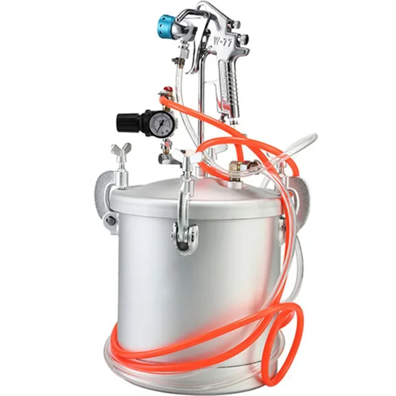 

10L colorful paint spray gun feed pressure paint tank latex paint spraying machine sand spraying grab pressure tank