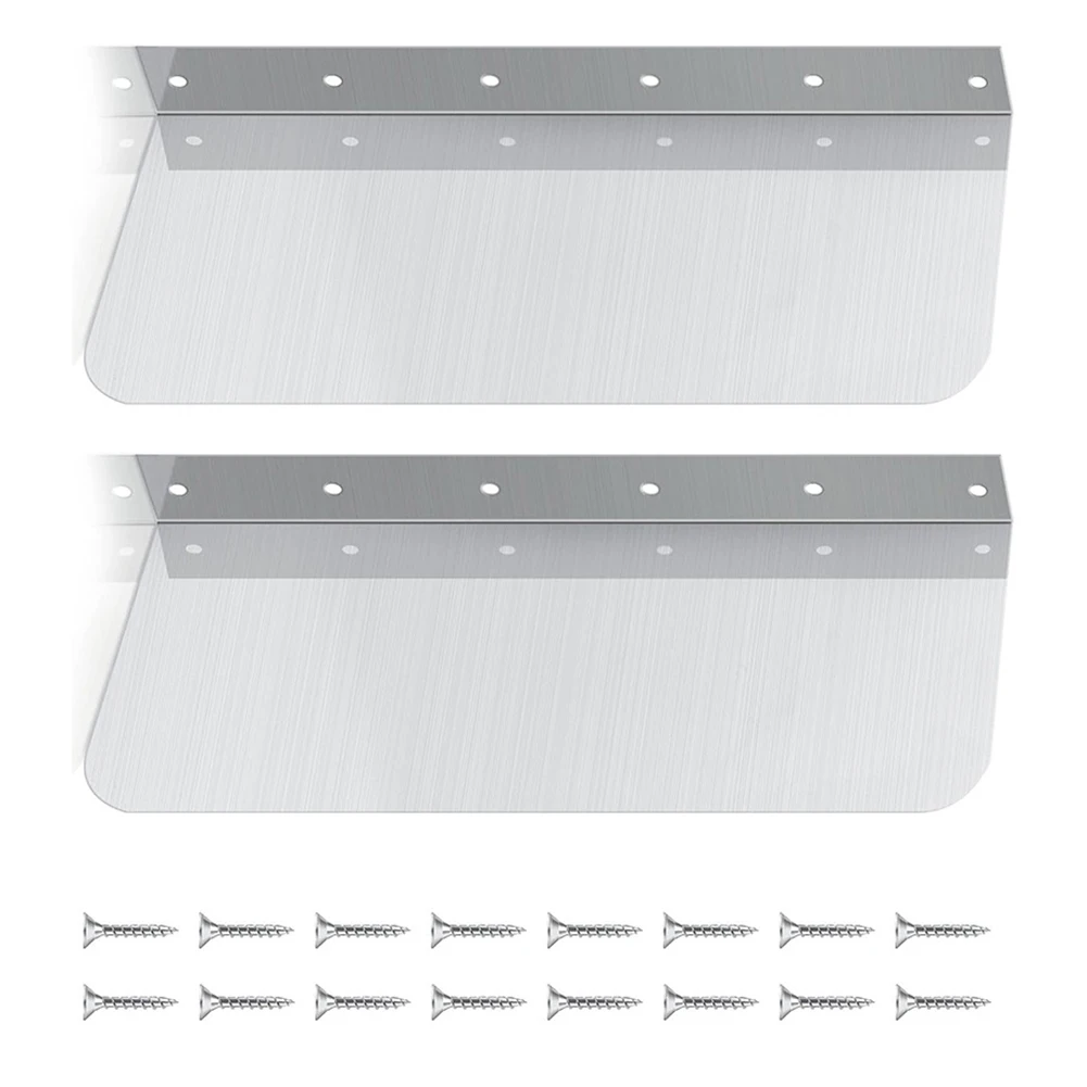 Stainless Steel Side Splash Guard for Bathroom Kitchen For Sink Pack of 2 Easy to Install with Mounting Screws Included
Stainless Steel Side Splash Guard for Bathroom Kitchen For Sink Pack of 2 Easy to Install with Mounting Screws Included