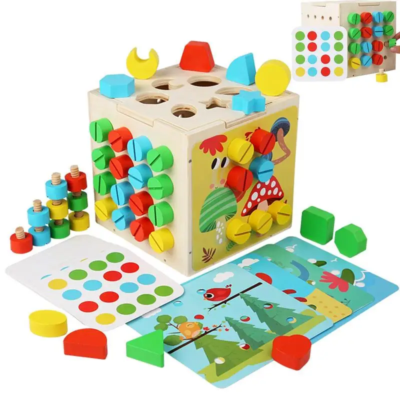 Screw Recognition Geometric Blocks Wood Geometric Color Shape Recognition Toys Portable Educational Learning Fine Motor Skills
Screw Recognition Geometric Blocks Wood Geometric Color Shape Recognition Toys Portable Educational Learning Fine Motor Skills