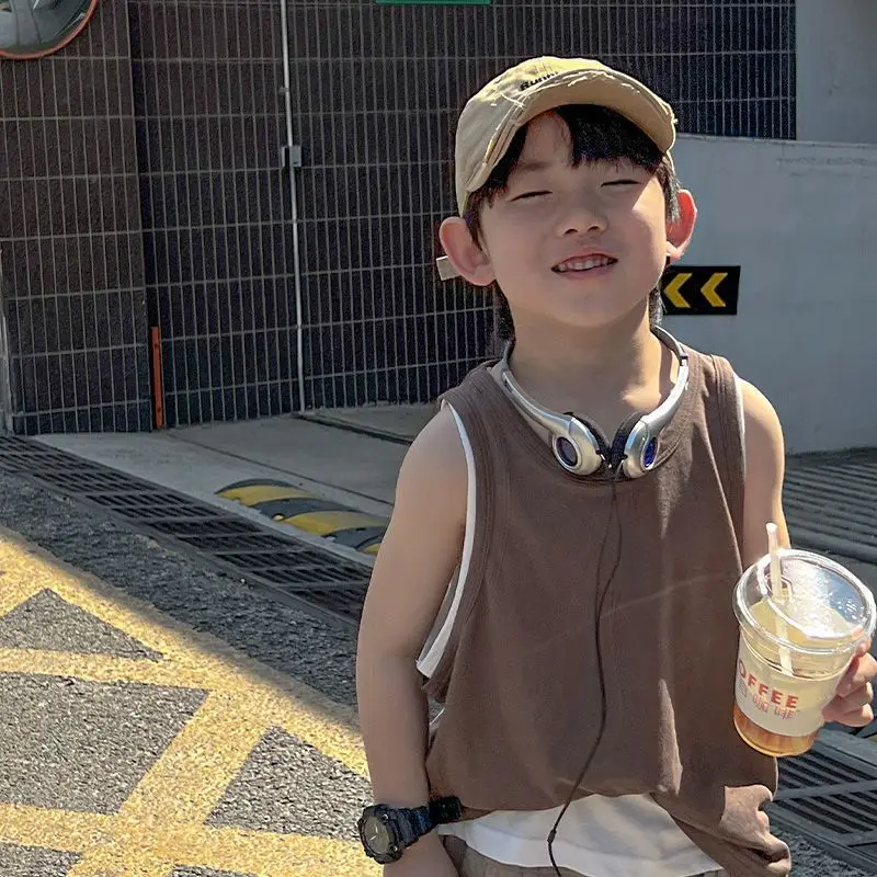 Boy Kids T-shirt Vest Thin Summer Cotton Simple Comfortable Casual Fashion Sleeveless Soft
Boy Kids T-shirt Vest Thin Summer Cotton Simple Comfortable Casual Fashion Sleeveless Soft