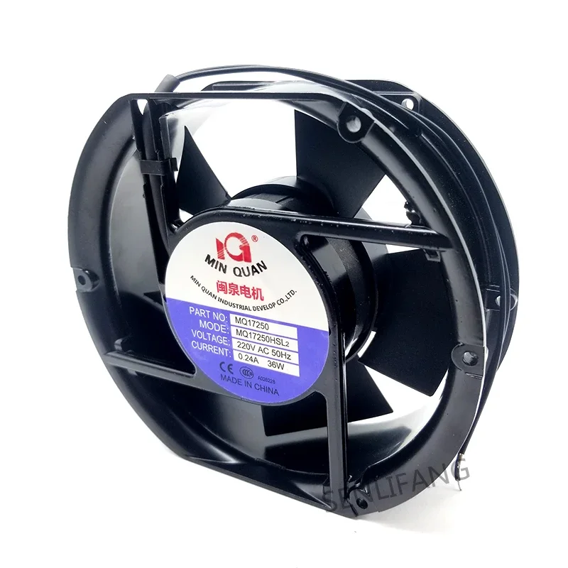 New Fan MQ17250HSL2 For MinQuan Motor MQ17250 172*150*50MM AC220V 36W Cooling 0.24A 2Lines
New Fan MQ17250HSL2 For MinQuan Motor MQ17250 172*150*50MM AC220V 36W Cooling 0.24A 2Lines