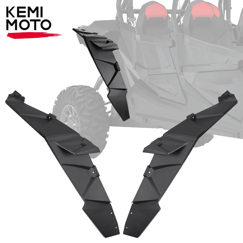 

KEMIMOTO UTV Rear Fender Flares Compatible with Polaris RZR XP 1000 / XP 4 1000 2014-2023 Extra Wider Extended Full Mud Guards