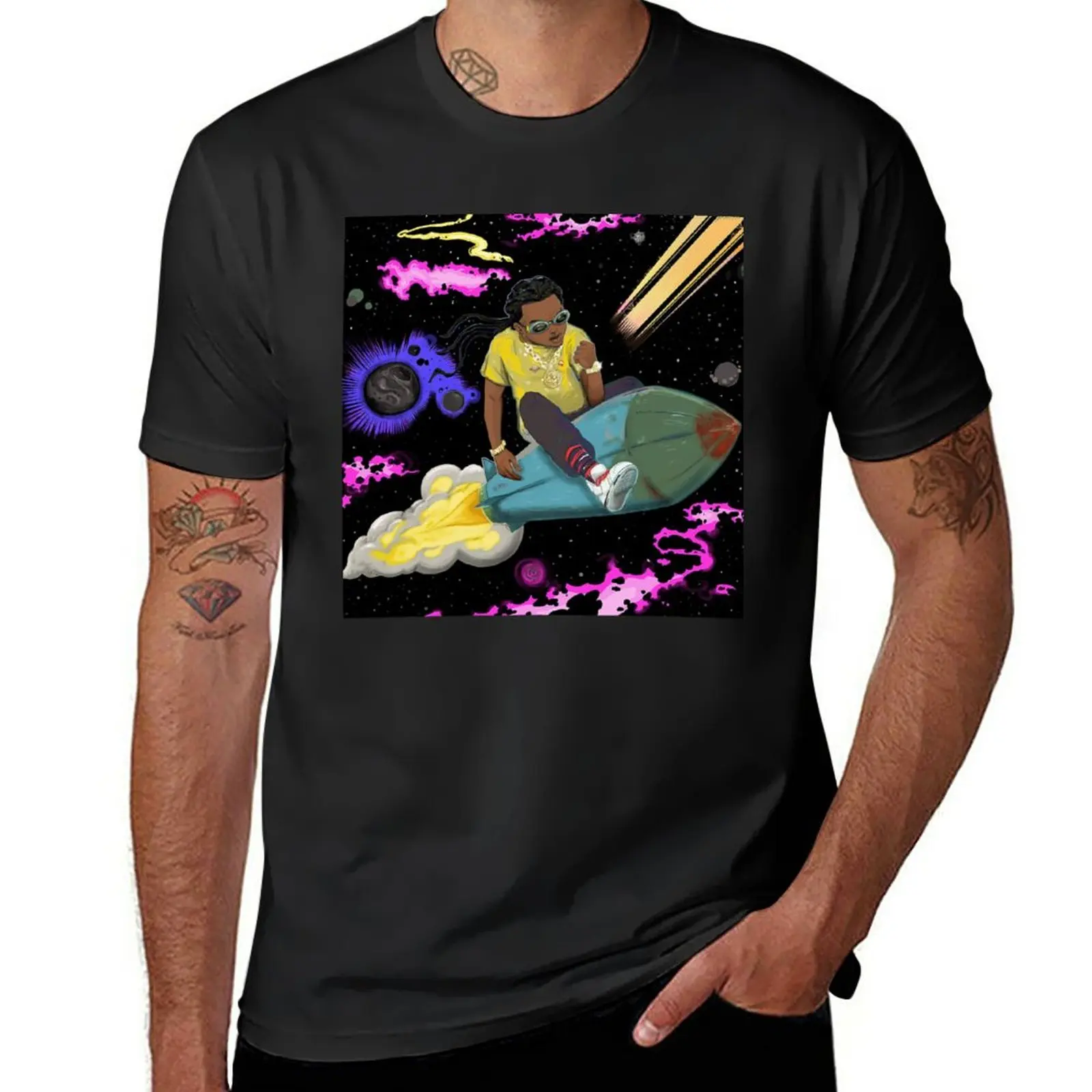 

New The Last Rocket T-Shirt plain t-shirt summer tops men clothings