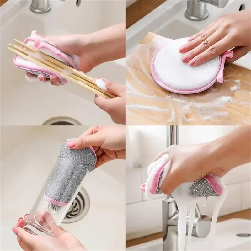 5 шт., губки для мытья посуды 
5 шт., губки для мытья посуды