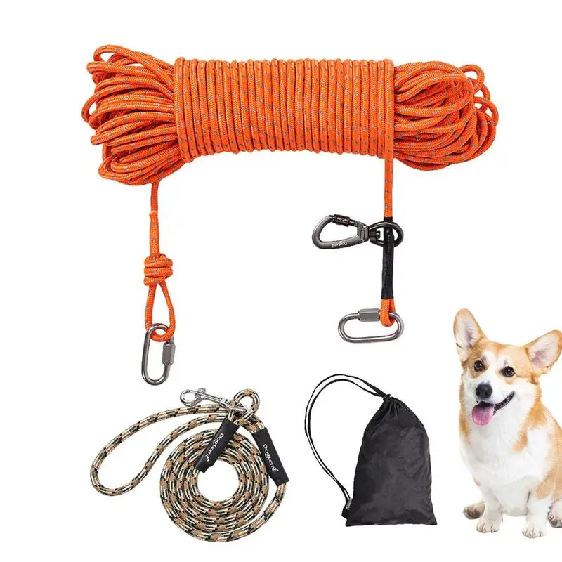 

Светоотражающий шнур для дрессировки собак, уличная веревка для дрессировки собак и щенков, кошек, с застежкой-пряжкой
