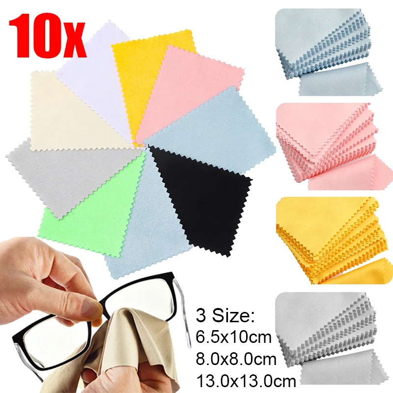 10x Microfiber Glasses Cloth Reusable Anti-Fog Glasses Wipes Phone Screen Cleaning Lens Cloths Polishing Cloth For Jewelry Watch
10x Microfiber Glasses Cloth Reusable Anti-Fog Glasses Wipes Phone Screen Cleaning Lens Cloths Polishing Cloth For Jewelry Watch
