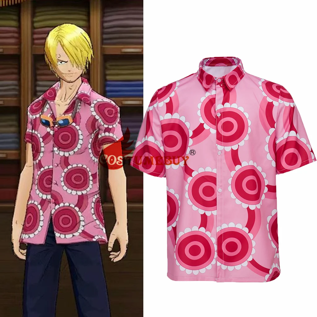 Anime Sanji Cosplay Costume Shirt Unisex Short Sleeve Summer Causal Tee Tops Pink T-shirt Halloween Carnival Costume Uniform
Anime Sanji Cosplay Costume Shirt Unisex Short Sleeve Summer Causal Tee Tops Pink T-shirt Halloween Carnival Costume Uniform