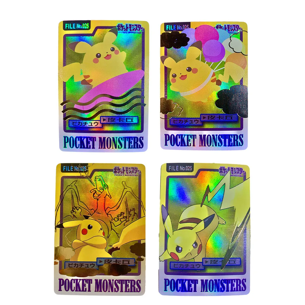 Anime Pokemon Skill Card Pikachu Series Diy Gold-Plating Relief Colorful Flash Collection Kakatong Game Toys Holiday Gift
Anime Pokemon Skill Card Pikachu Series Diy Gold-Plating Relief Colorful Flash Collection Kakatong Game Toys Holiday Gift