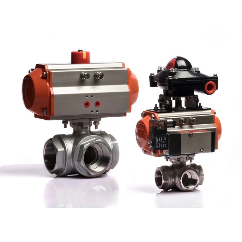 DN40 T type KLQD brand pneumatic operated stainless steel 3 way pneumatic control valve
DN40 T type KLQD brand pneumatic operated stainless steel 3 way pneumatic control valve