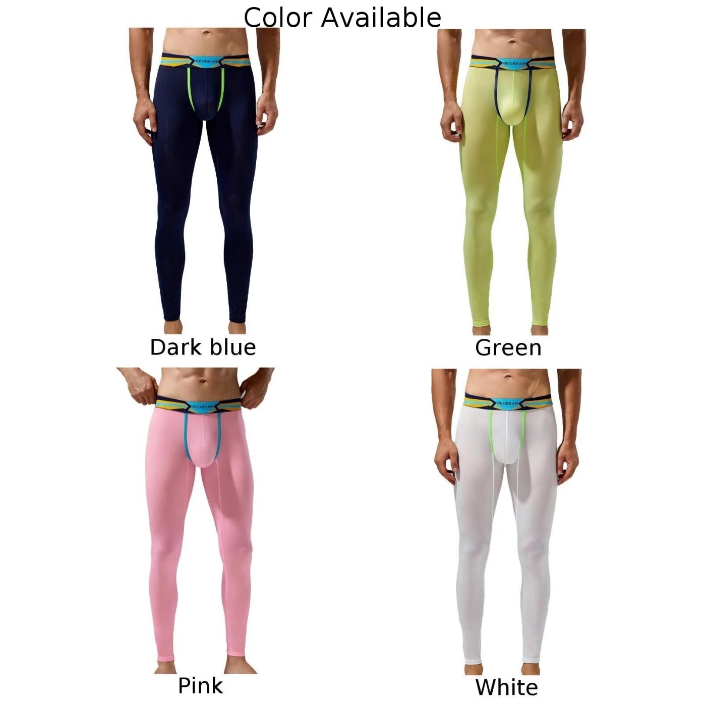 Mens Elastic Long Johns Sexy Base Layer Transparent Mesh Pouch Underwear Tight Legging Pants Seamless Solid Baselayer Lingerie
Mens Elastic Long Johns Sexy Base Layer Transparent Mesh Pouch Underwear Tight Legging Pants Seamless Solid Baselayer Lingerie