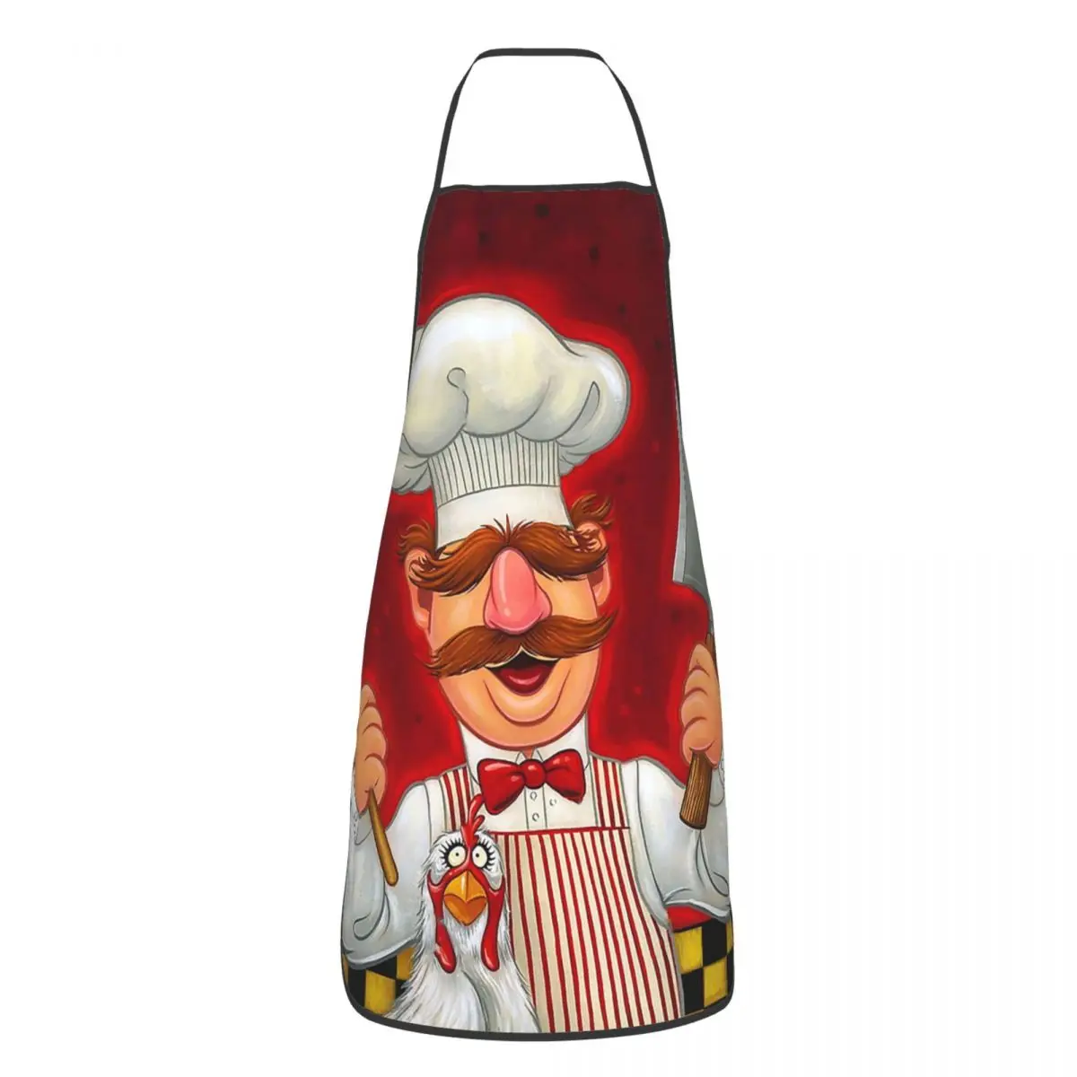 

Swedish Chef And Chicken Aprons Chef Cooking Cuisine Tablier Sleeveless Bib Kitchen Cleaning Pinafore for Women Men Gardening