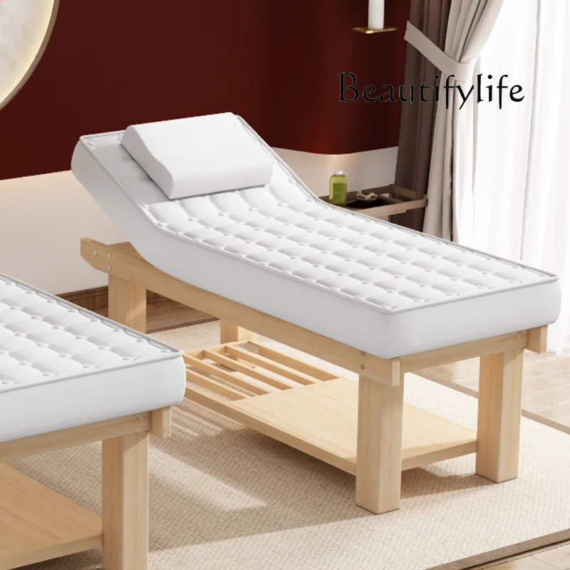 

Solid Wood Latex Facial Bed Beauty Salon Massage Couch Massage Physiotherapy Massage Bed Ear Cleaning
