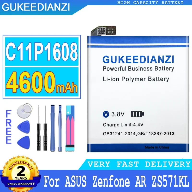 Аккумулятор GUKEEDIANZI C11P1608 на 4600 мА · ч для ASUS Zenfone AR ZS571KL, A002, A002A, аккумулятор большой мощности
Аккумулятор GUKEEDIANZI C11P1608 на 4600 мА · ч для ASUS Zenfone AR ZS571KL, A002, A002A, аккумулятор большой мощности