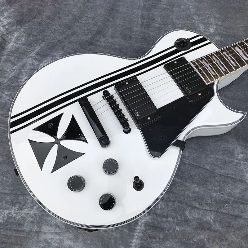 Chinese Electric Guitar E P S White Color Black Hardware 6 Strings Mahogany Body And Neck
Chinese Electric Guitar E P S White Color Black Hardware 6 Strings Mahogany Body And Neck
