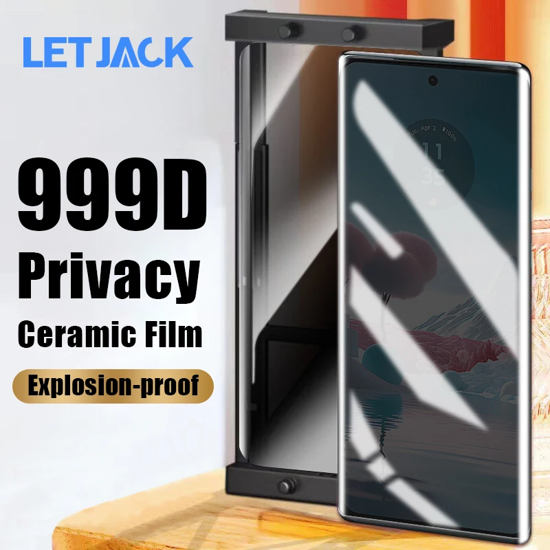 

999D Privacy Ceramic Soft Film For Motorola Edge 40 Neo 30 Ultra Fusion Screen Protector For Moto Edge Plus 2023 X40 X30 S30 Pro