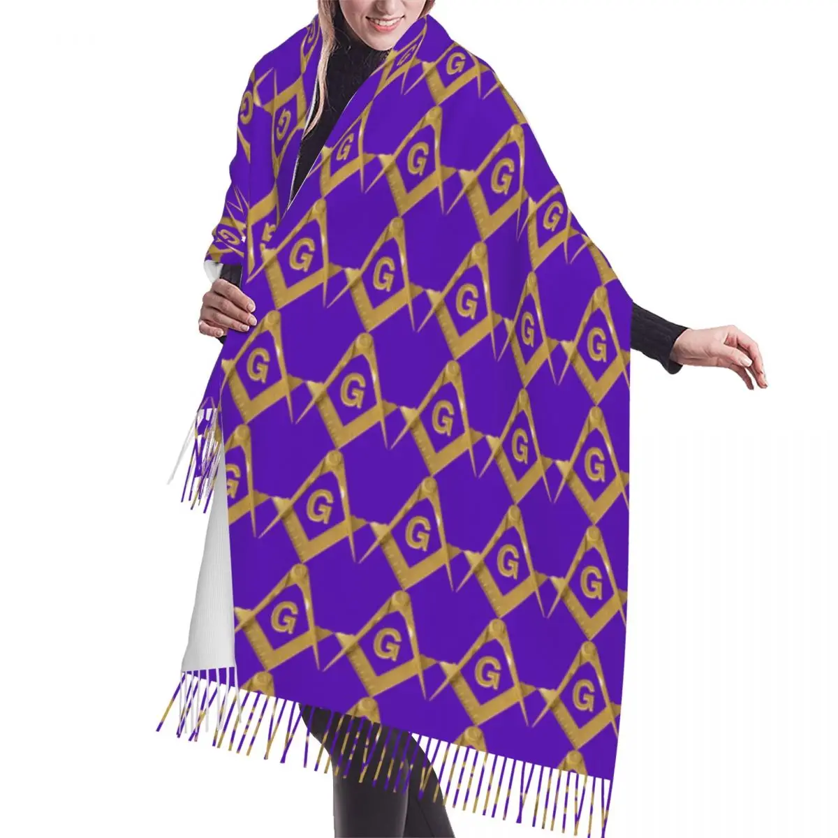 Ladies Large Gold Freemason Logo Scarves Women Winter Fall Soft Warm Tassel Shawl Wraps Masonic Mason Fashion Versatile Scarf
Ladies Large Gold Freemason Logo Scarves Women Winter Fall Soft Warm Tassel Shawl Wraps Masonic Mason Fashion Versatile Scarf