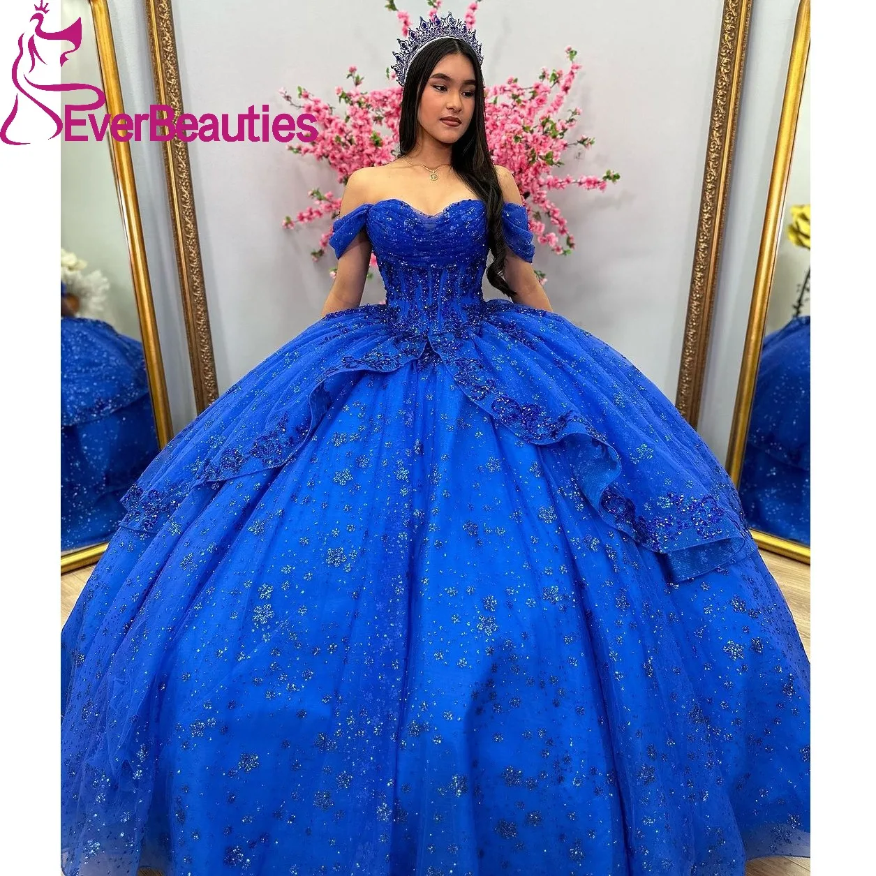 Ball Gown Quinceanera Dresses for Girls Tulle Appliques Beaded Vestidos De 15 Quinceañera Off Shoulder Sweet 16 Party Dresses
Ball Gown Quinceanera Dresses for Girls Tulle Appliques Beaded Vestidos De 15 Quinceañera Off Shoulder Sweet 16 Party Dresses