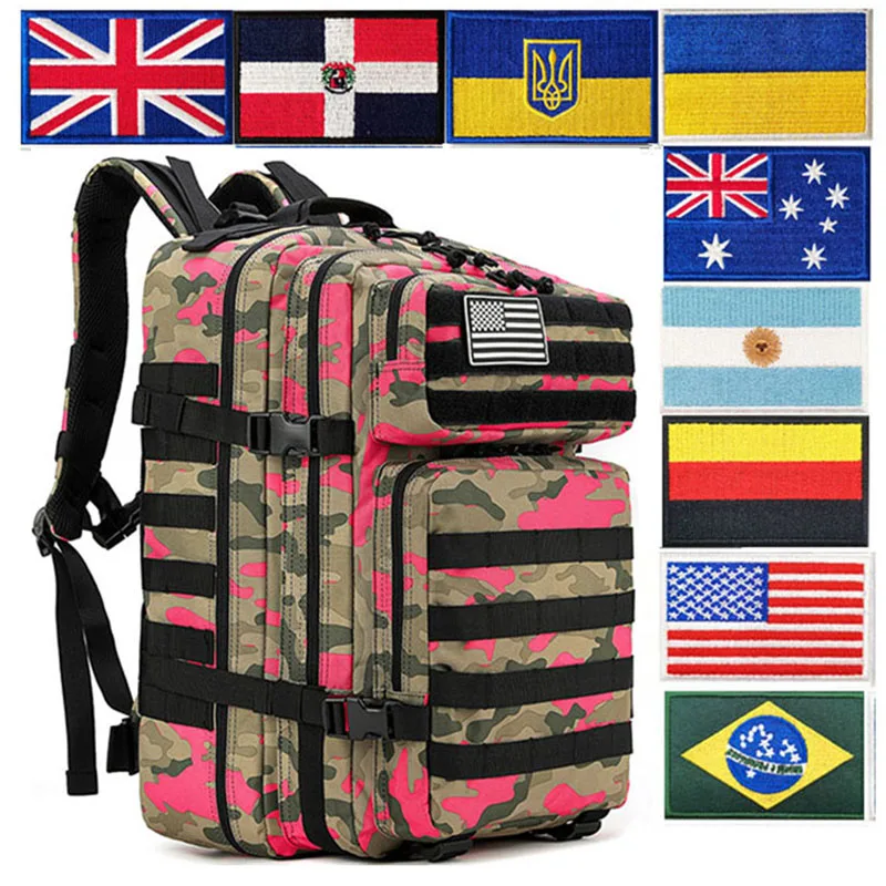 30L 50L Outdoor Military Backpack Flag Patch Men Women Sports Trekking Hunting Nylon Backpack Travel Military Hiking Fishing Bag
30L 50L Outdoor Military Backpack Flag Patch Men Women Sports Trekking Hunting Nylon Backpack Travel Military Hiking Fishing Bag