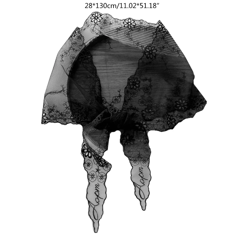 4 Colors Lace Scarf Mass Veil 1950s Retro Hair Tie Lace Mantilla Veil Small Flower Hollow Out
4 Colors Lace Scarf Mass Veil 1950s Retro Hair Tie Lace Mantilla Veil Small Flower Hollow Out