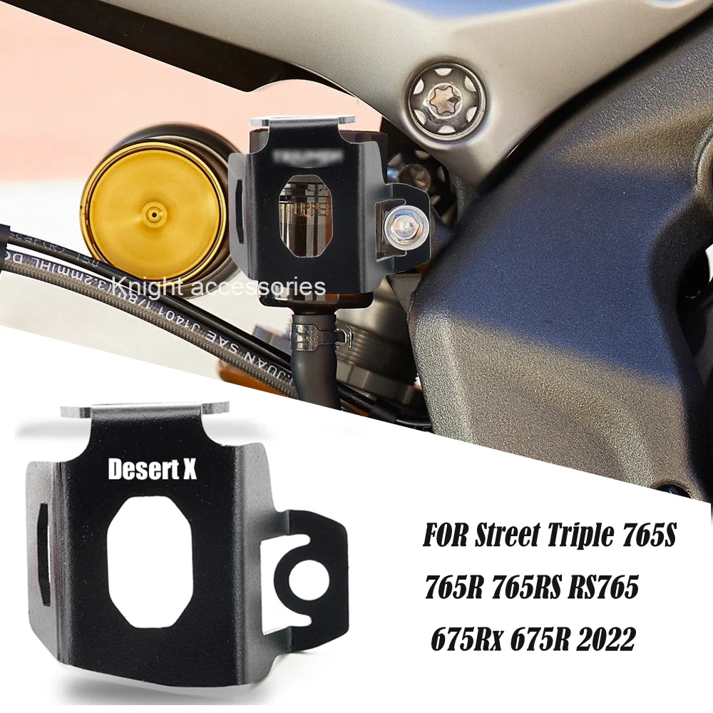 Motorcycle CNC Aluminum Rear Brake Fluid Reservoir Guard Cover Protect FOR Street Triple 765S 765R 765RS RS765 675Rx 675R 2022
Motorcycle CNC Aluminum Rear Brake Fluid Reservoir Guard Cover Protect FOR Street Triple 765S 765R 765RS RS765 675Rx 675R 2022
