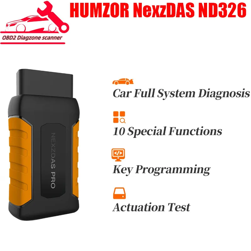 

Автомобильный диагностический сканер humзор NexzDAS ND326 с полной системой OBD2, диагностические инструменты, диагностика ключа для легкового автомобиля PK Easydiag AP200