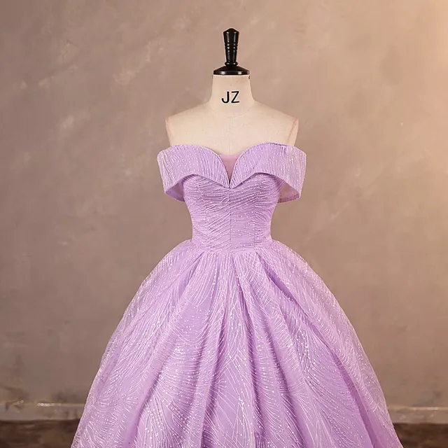 Robe de Rhà paillettes violettes, robe de Quinceanera, robe de Rhclassique, robe de Rhdouce, photo réelle, grande taille, nouveau, 2023 2