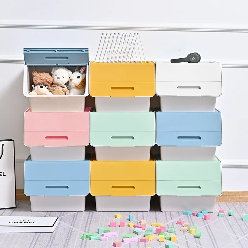 

Storage Box Home Front Opening Convenient Stable Thickened Children's Toys Snacks Storage Box Toy Storage Cabinet JX19