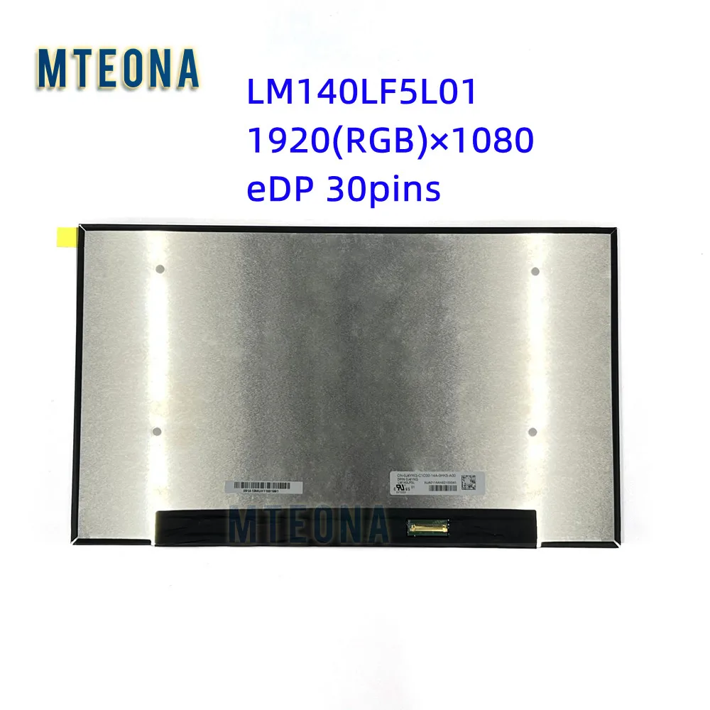 14.0" IPS LED LCD Screen LM140LF5L01 1920X1080 FHD Display Panel eDP 30PINS Panel Replacement LM140LF5L 01 DP/N 0J4YKG
14.0" IPS LED LCD Screen LM140LF5L01 1920X1080 FHD Display Panel eDP 30PINS Panel Replacement LM140LF5L 01 DP/N 0J4YKG