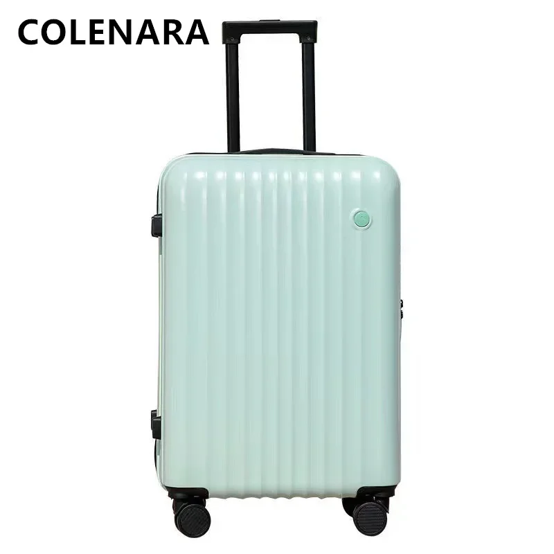 

COLENARA Luggage with Wheels 20"22"24"26 Inch ABS+PC Trolley Case Student Boarding Box Men Women Carry-on Travel Suitcase