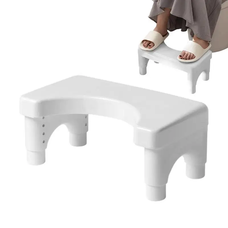 

Toilet Stool Stable Height Adjustable Step Stools For Toilets Bathroom Toilet Safety Aids Stools For Pregnant Women Seniors