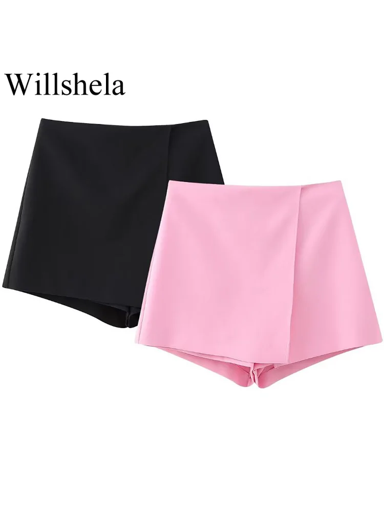 Willshela Women Fashion Solid Front Slit Side Zipper Mini Skirts Shorts Vintage High Waist Female Chic Lady Shorts
Willshela Women Fashion Solid Front Slit Side Zipper Mini Skirts Shorts Vintage High Waist Female Chic Lady Shorts