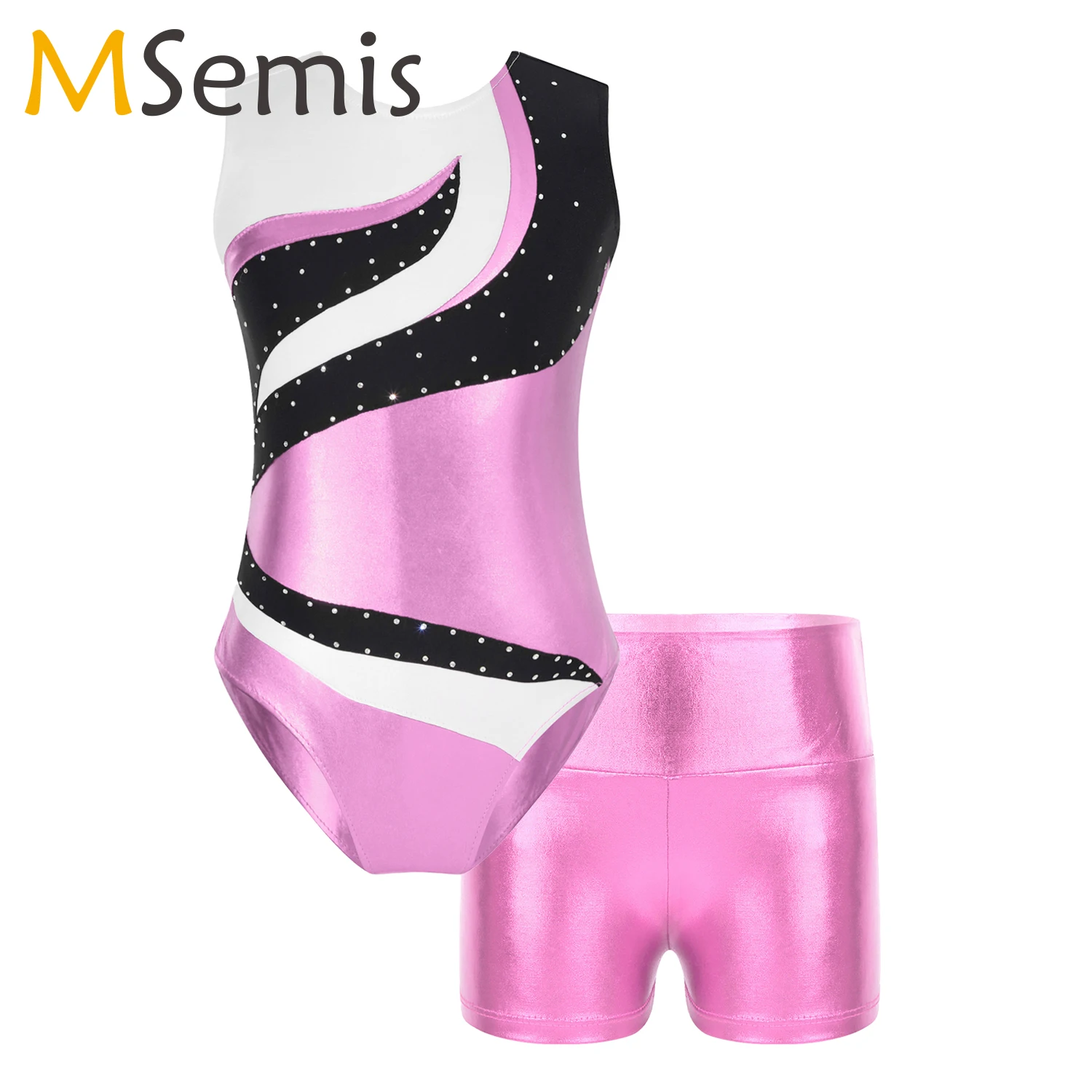 Kids Girls Ballet Dance Sets Sports Gymnastics Workout Outfits Sleeveless Shiny Rhinestone Dance Leotards with Boxer Shorts Suit
Kids Girls Ballet Dance Sets Sports Gymnastics Workout Outfits Sleeveless Shiny Rhinestone Dance Leotards with Boxer Shorts Suit