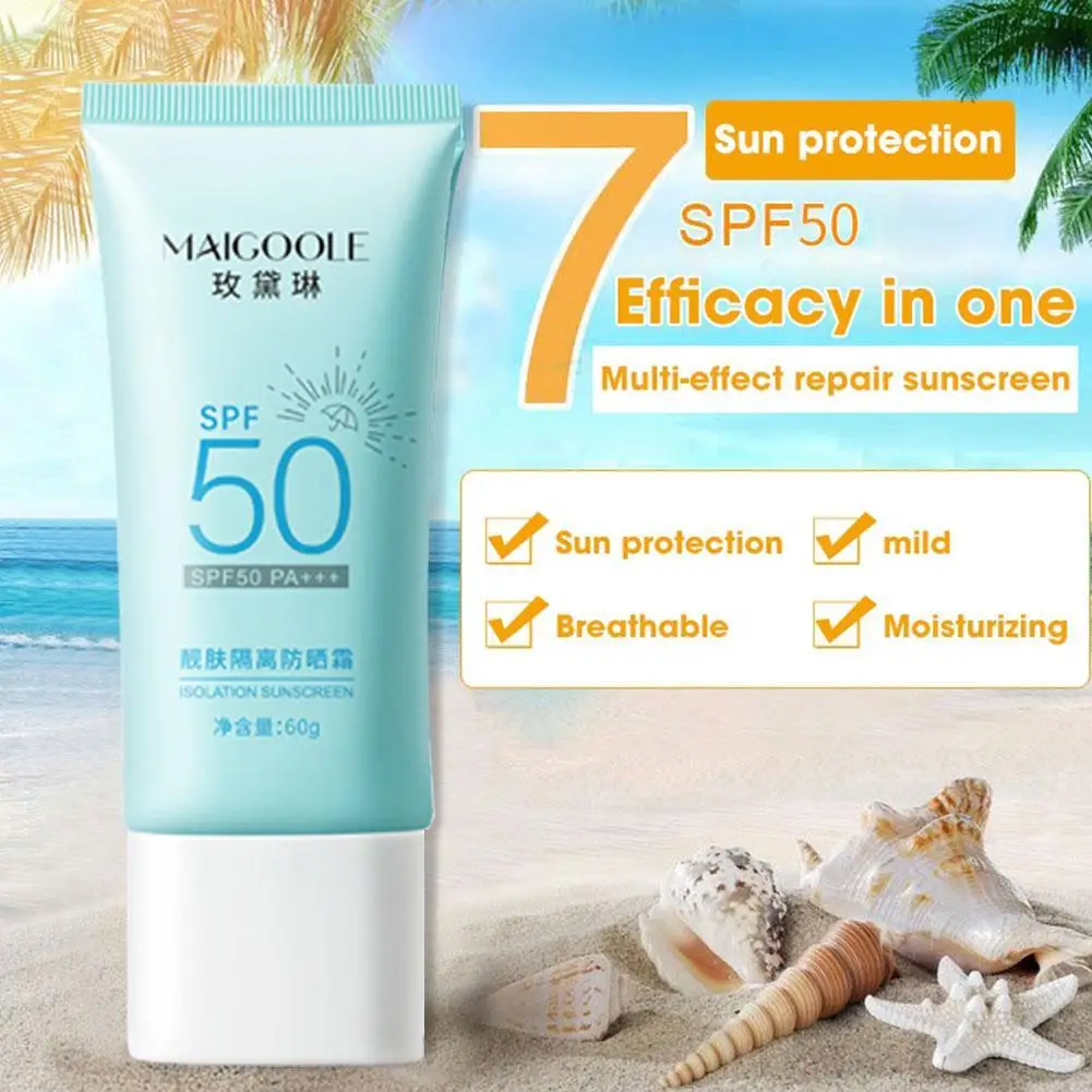 

Увлажняющий солнцезащитный крем, 60 г, SPF 50 + УФ-крем от солнца, консилер, защита лица, лосьон для тела, стойкий водонепроницаемый