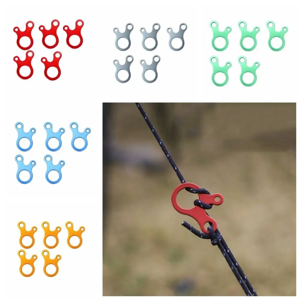 

5pcs 3 Hole Camping Tent Cord Buckle Wind Rope Buckle Snail Shape Tent Rope Buckles Adjustable No Deformation Tent Cord Buckle