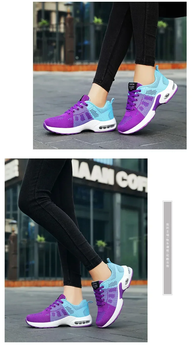Fall New Running Shoes Women's Air Cushion Shoes Soft Bottom Casual Sneakers Fall New Running Shoes Women's Air Cushion Shoes Soft Bottom Casual Sneakers