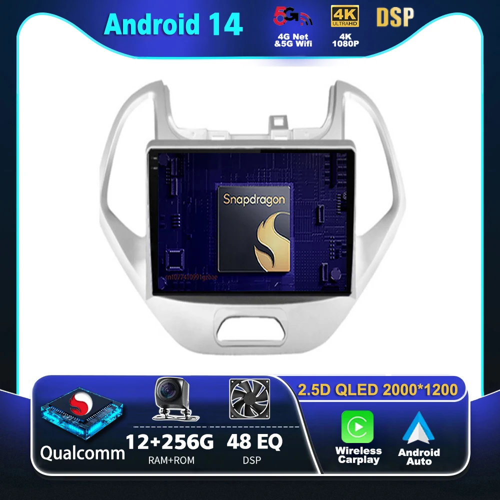 Android 14 Carplay Car Radio For Ford FIGO KA 2015 2016 - 2020 Multimedia Video Player Navigation GPS Stereo 2Din DVD 360 Camera
Android 14 Carplay Car Radio For Ford FIGO KA 2015 2016 - 2020 Multimedia Video Player Navigation GPS Stereo 2Din DVD 360 Camera