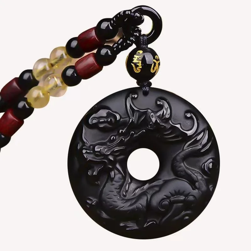 Natural Obsidian Domineering Dragon Jade Pendant Jewelry Lucky Auspicious Amulet Necklace Pendant Fine Jade Jewelry
Natural Obsidian Domineering Dragon Jade Pendant Jewelry Lucky Auspicious Amulet Necklace Pendant Fine Jade Jewelry