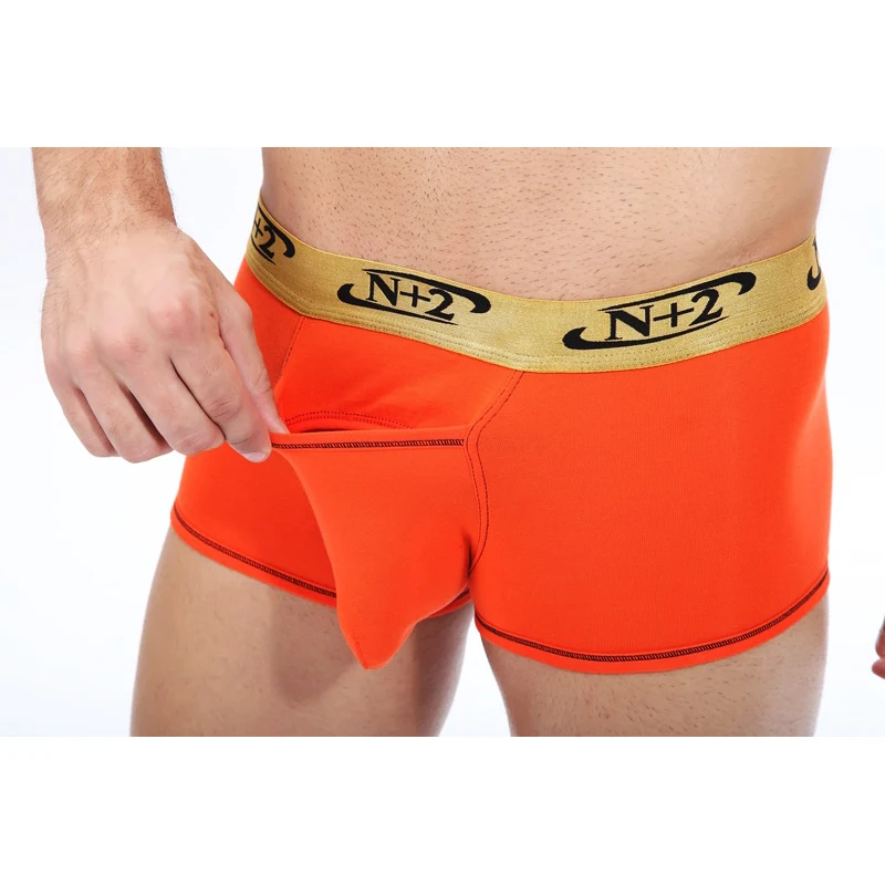 Men's cotton flat underwear Sexy solid color U-convex opening design Male underwear trunk pouch boxer men on sale
Men's cotton flat underwear Sexy solid color U-convex opening design Male underwear trunk pouch boxer men on sale