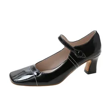 Women's High Heels Chunky Heel Mary Jane 2022 New Spring Square Toe Mid-heel Work Shoes Platform High Heels Women's High Heels 
Women's High Heels Chunky Heel Mary Jane 2022 New Spring Square Toe Mid-heel Work Shoes Platform High Heels Women's High Heels