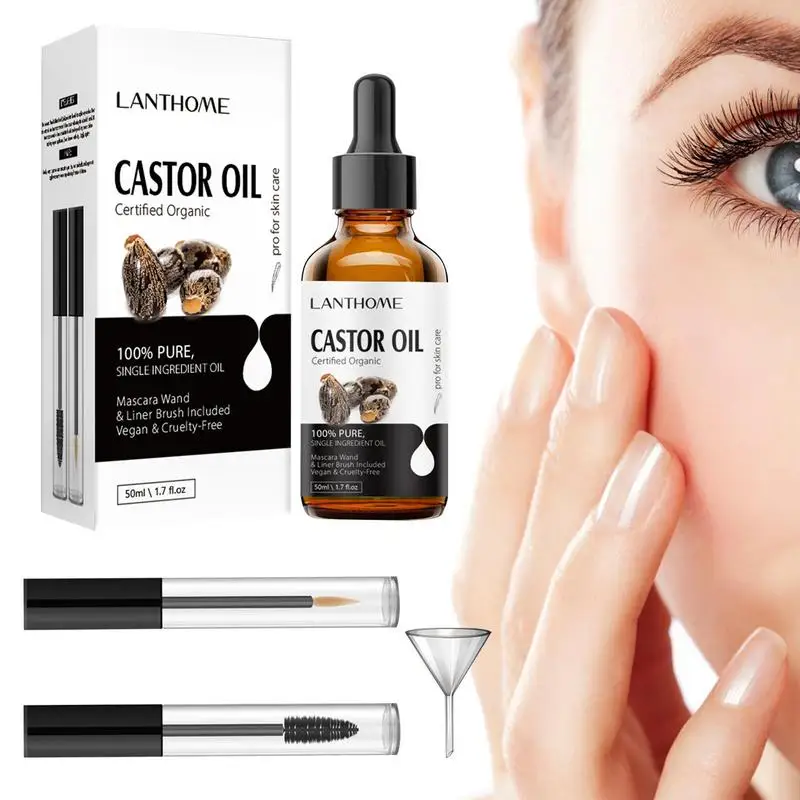 Castor Oil For Eyelash Growth 50ML Lash Essential Essence Fuller & Longer Looking Eyelashes Advanced Eyelash Conditioner
Castor Oil For Eyelash Growth 50ML Lash Essential Essence Fuller & Longer Looking Eyelashes Advanced Eyelash Conditioner