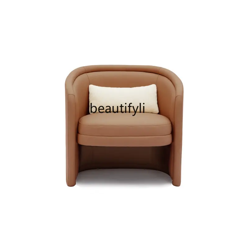 Nordic Italian Style Light Luxury Leather Small Sofa Living Room Single Sofa Lazy Armchair
Nordic Italian Style Light Luxury Leather Small Sofa Living Room Single Sofa Lazy Armchair