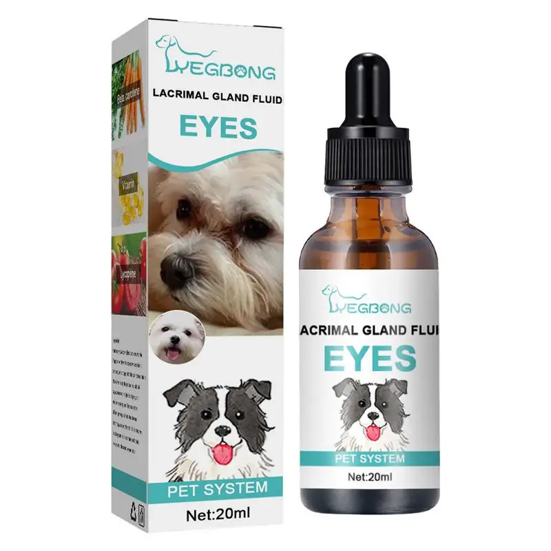 

Dog Eye Wash 20ml Dog Eye Drops Cats & Dogs Tear Stain Remover Dog Tear Stain Cleaner Dog Eye Drops 20ml Pet Supplies