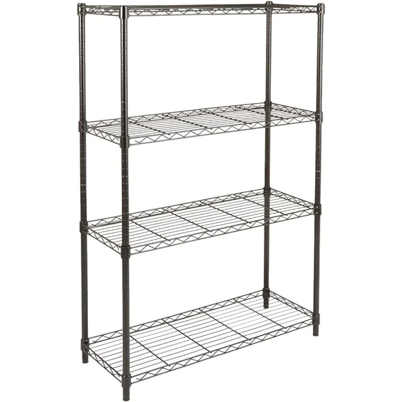 4-Shelf Adjustable, Heavy Duty Storage Shelving Unit (350 lbs loading capacity per shelf), Steel Organizer Wire Rack
4-Shelf Adjustable, Heavy Duty Storage Shelving Unit (350 lbs loading capacity per shelf), Steel Organizer Wire Rack