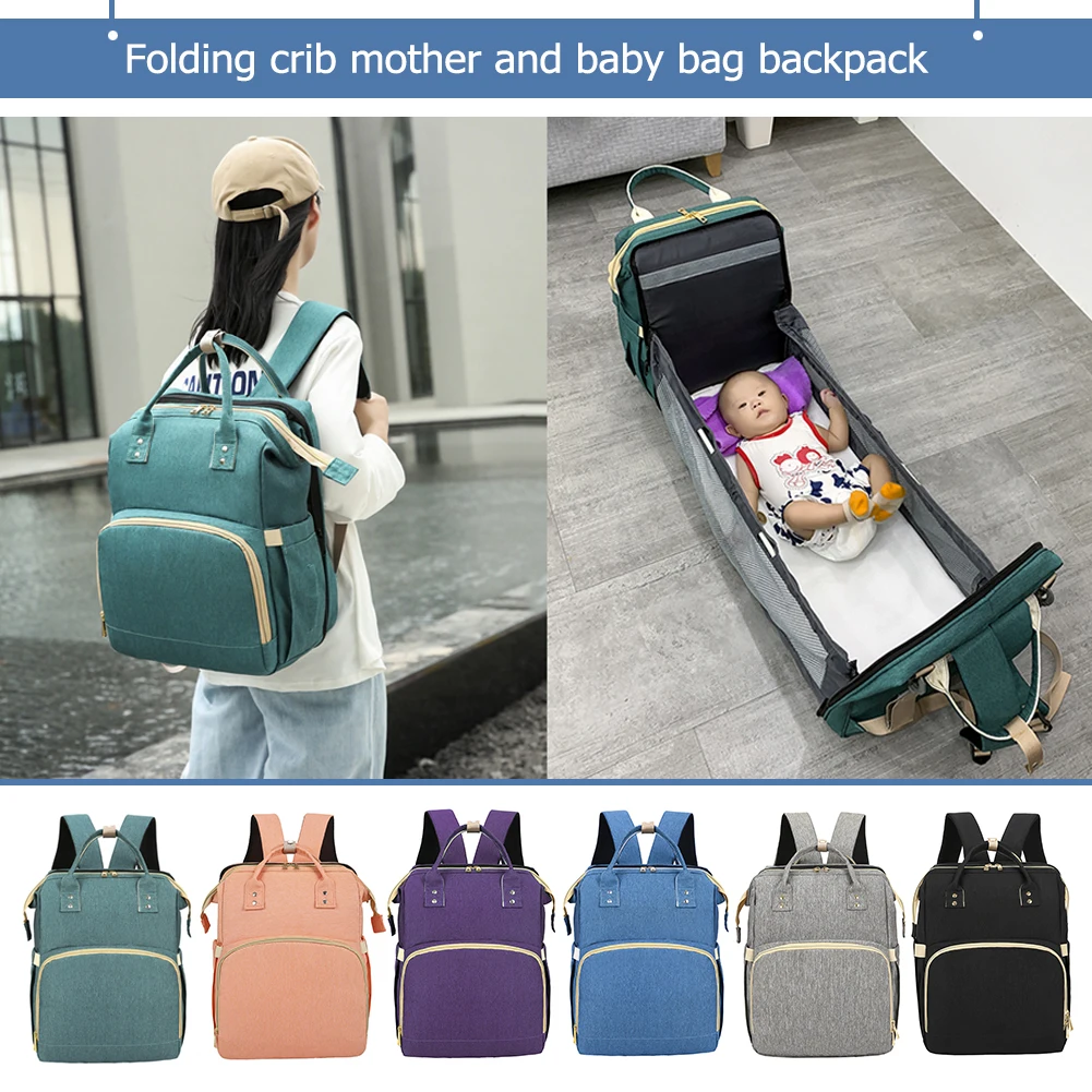 Multi-function Baby Diaper Backpack Oxford Cloth Stroller Nappy Maternity Bag Large Capacity Travel Folding Bed Mommy Crib Pack
Multi-function Baby Diaper Backpack Oxford Cloth Stroller Nappy Maternity Bag Large Capacity Travel Folding Bed Mommy Crib Pack